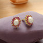 J Pearls Lubov Pearl Earrings Pack 4 - Swadesiicart