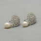J Pearls Esita Pearl Earrings Pack 2 - Swadesiicart