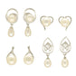 J Pearls Girik Pearl Earrings Pack 4 - Swadesiicart