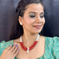 J Pearls Cherry 2 Lines Round Pearl Necklaces | Swadesiicart