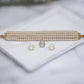 J Pearls Iha 4 Lines Round Pearl Choker Set | Swadesiicart