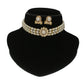 J Pearls Mahika 3 Lines Pearl Choker Set | Swadesiicart