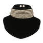 J Pearls Qiyara 7 Lines Baroque Pearl Choker Set | Swadesiicart