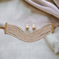 J Pearls Qiyara 7 Lines Baroque Pearl Choker Set | Swadesiicart