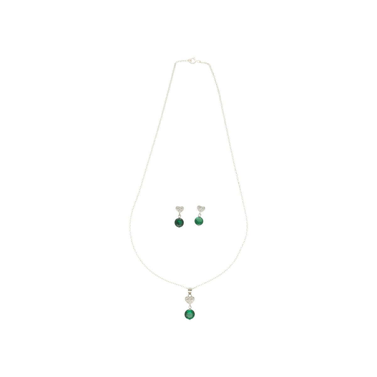 J Pearls Luvya 925 Silver Pendant Set | Swadesiicart