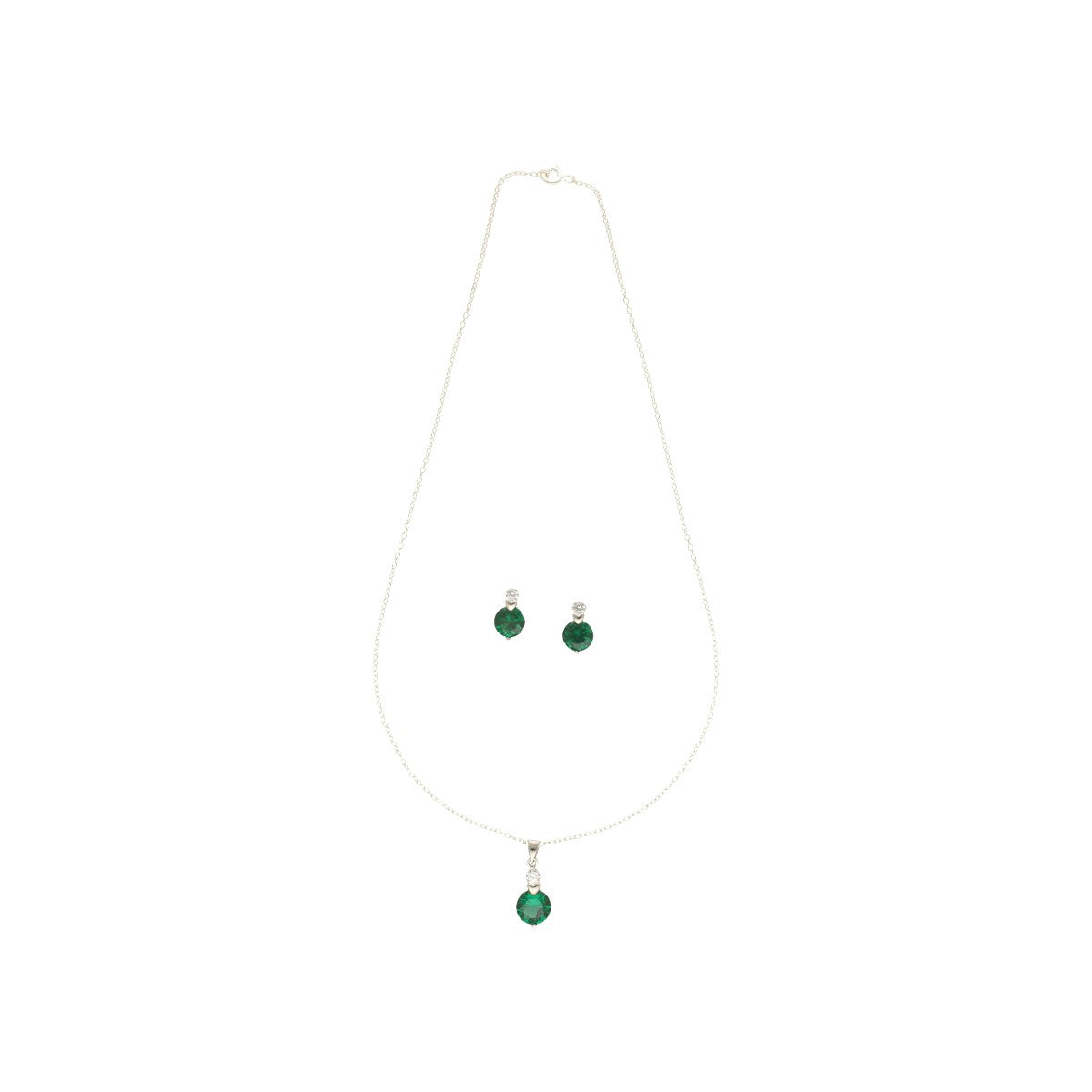 J Pearls Xeni 925 Silver Pendant Set | Swadesiicart