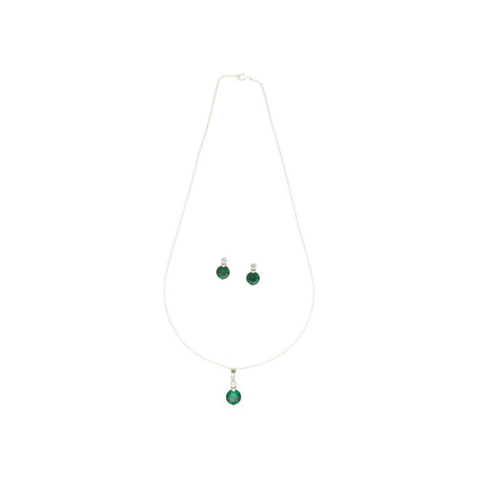 J Pearls Xeni 925 Silver Pendant Set | Swadesiicart