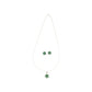 J Pearls Faris 925 Silver Pendant Set | Swadesiicart