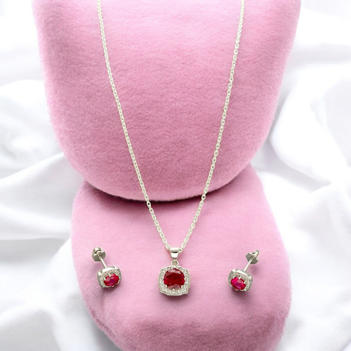 J Pearls Brielle 925 Silver Pendant Set | Swadesiicart