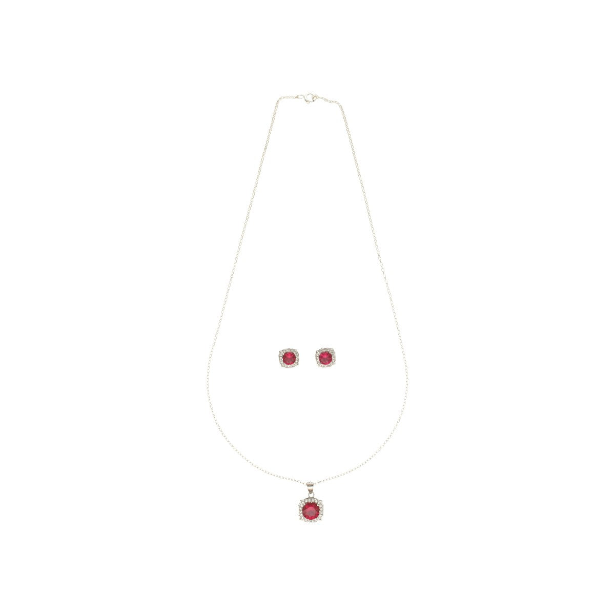 J Pearls Brielle 925 Silver Pendant Set | Swadesiicart
