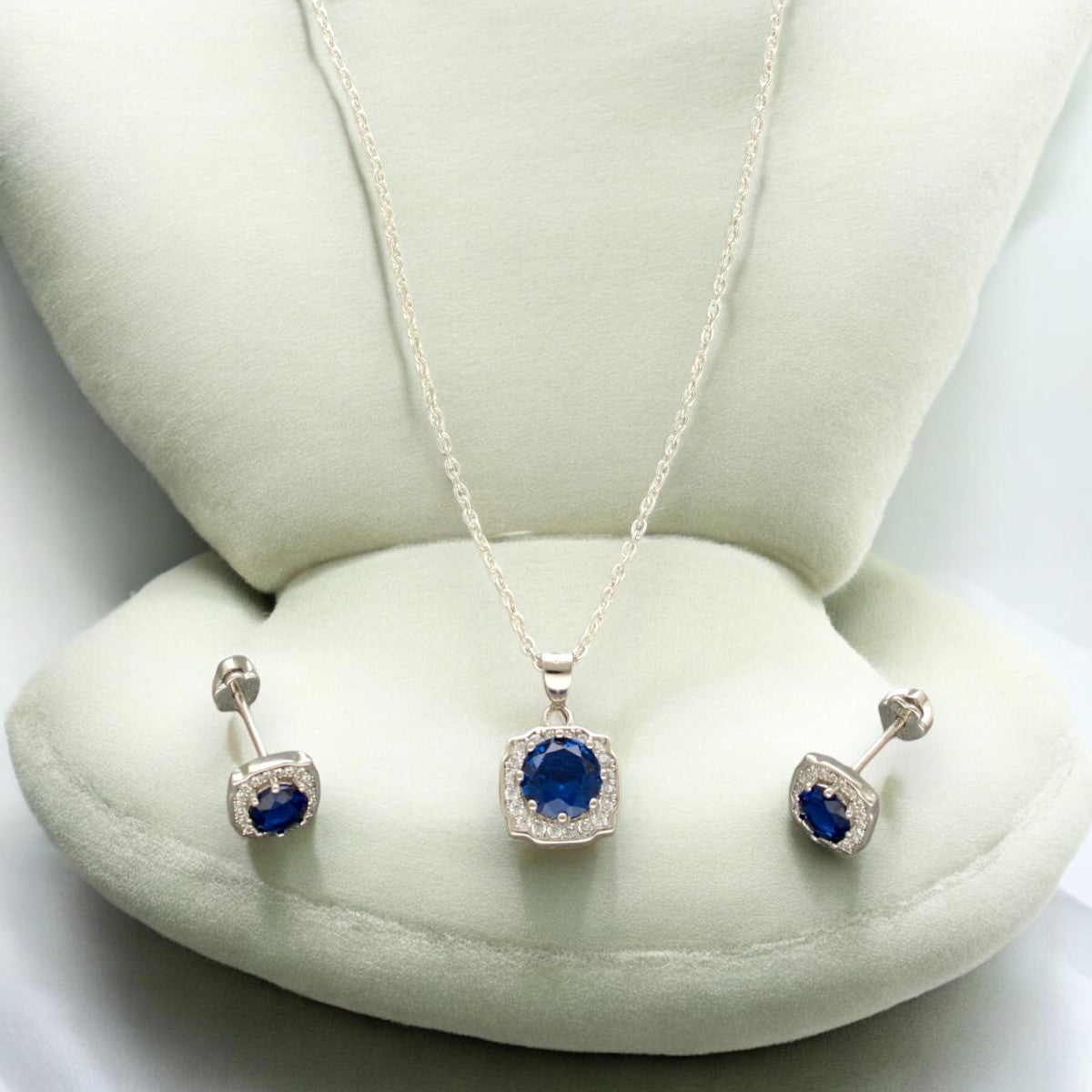 J Pearls Bella 925 Silver Pendant Set | Swadesiicart