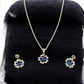 J Pearls Divin 925 Silver Pendant Set | Swadesiicart