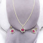 J Pearls Elinor 925 Silver Pendant Set | Swadesiicart