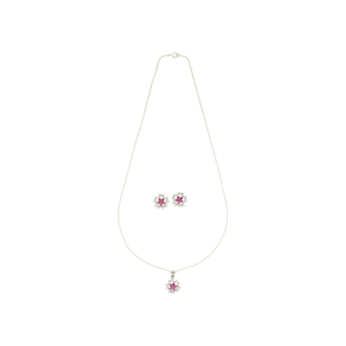J Pearls Elinor 925 Silver Pendant Set | Swadesiicart
