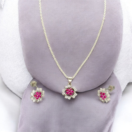 J Pearls Elinor 925 Silver Pendant Set | Swadesiicart