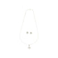 J Pearls Trellis 925 Silver Pendant Set | Swadesiicart