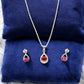 J Pearls Roye 925 Silver Pendant Set | Swadesiicart