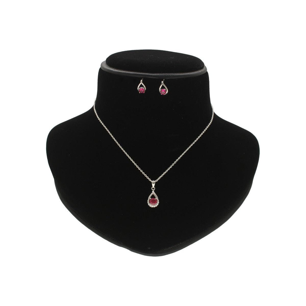 J Pearls Roye 925 Silver Pendant Set | Swadesiicart