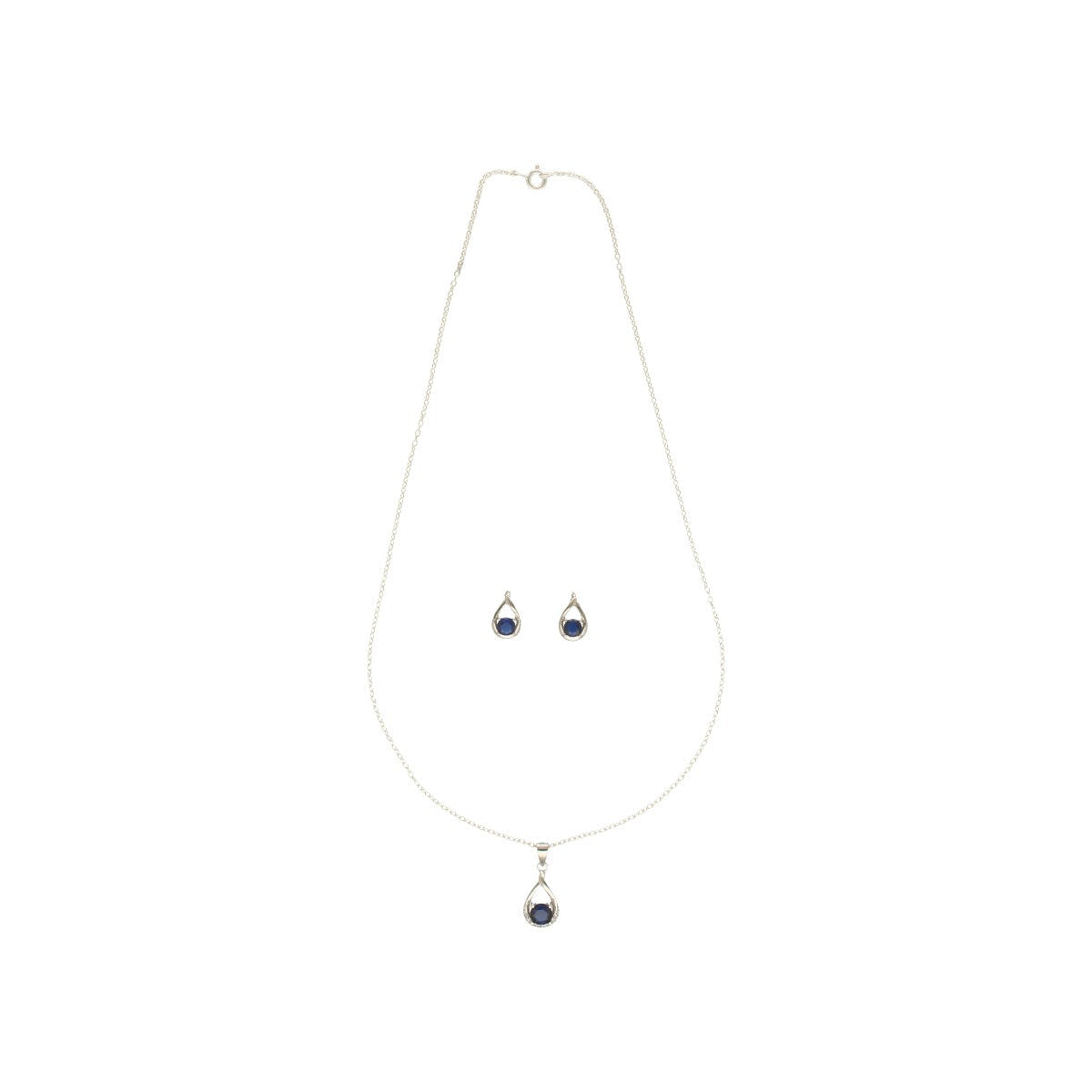 J Pearls Valerie 925 Silver Pendant Set | Swadesiicart