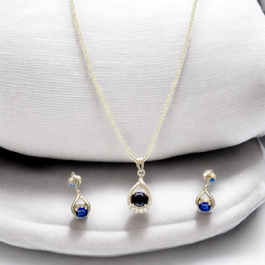 J Pearls Valerie 925 Silver Pendant Set | Swadesiicart