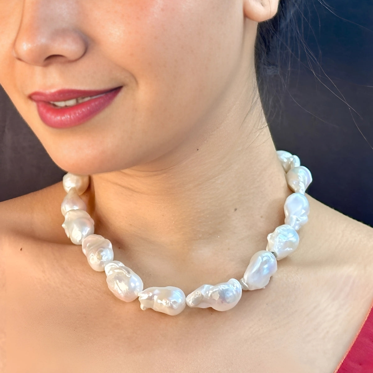 J Pearls Yara Mother Of Pearl Set - Swadesiicart