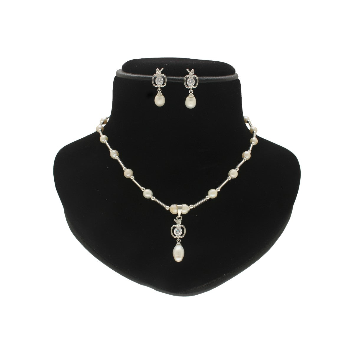 J Pearls Percy Pearl Pendant Set | Swadesiicart