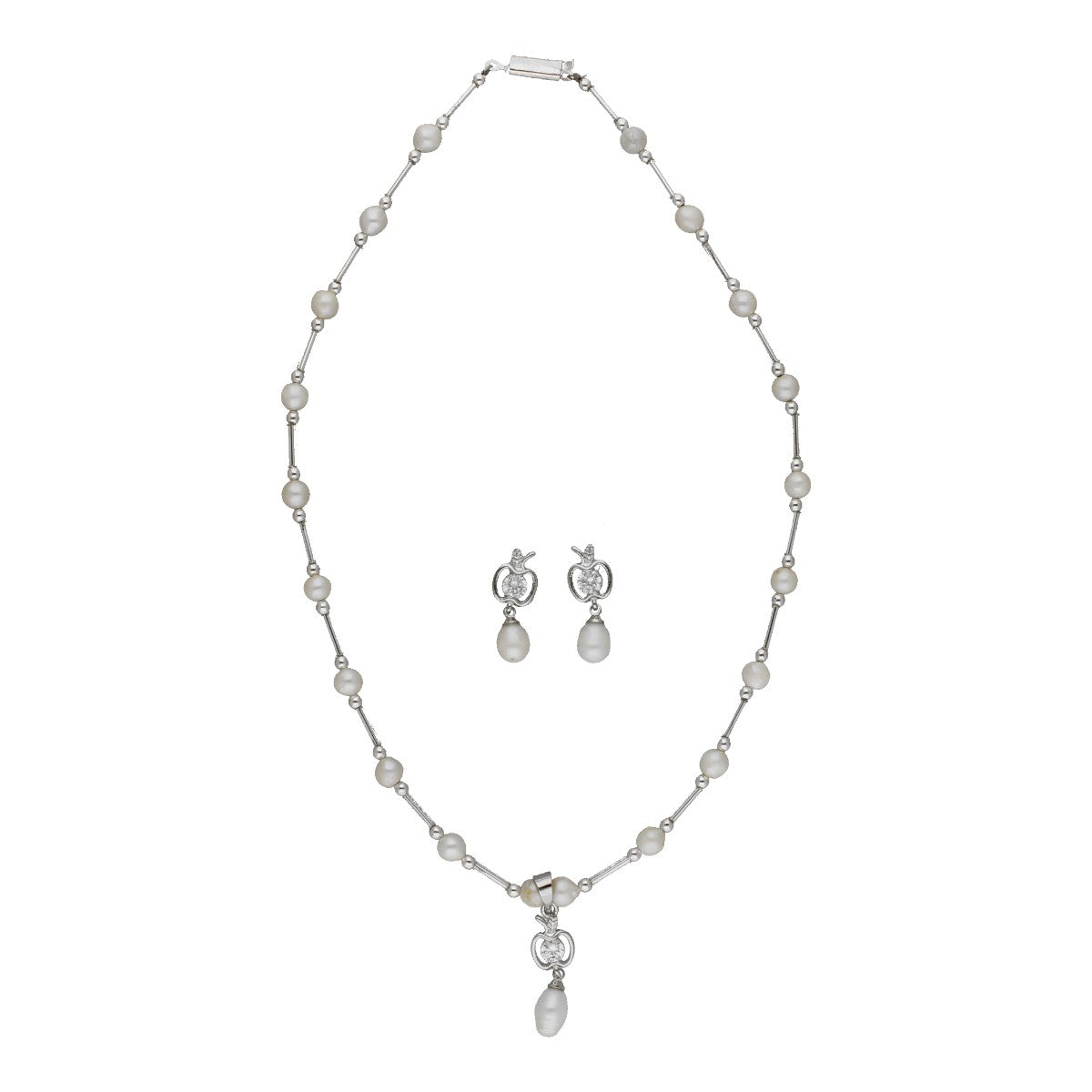 J Pearls Percy Pearl Pendant Set | Swadesiicart