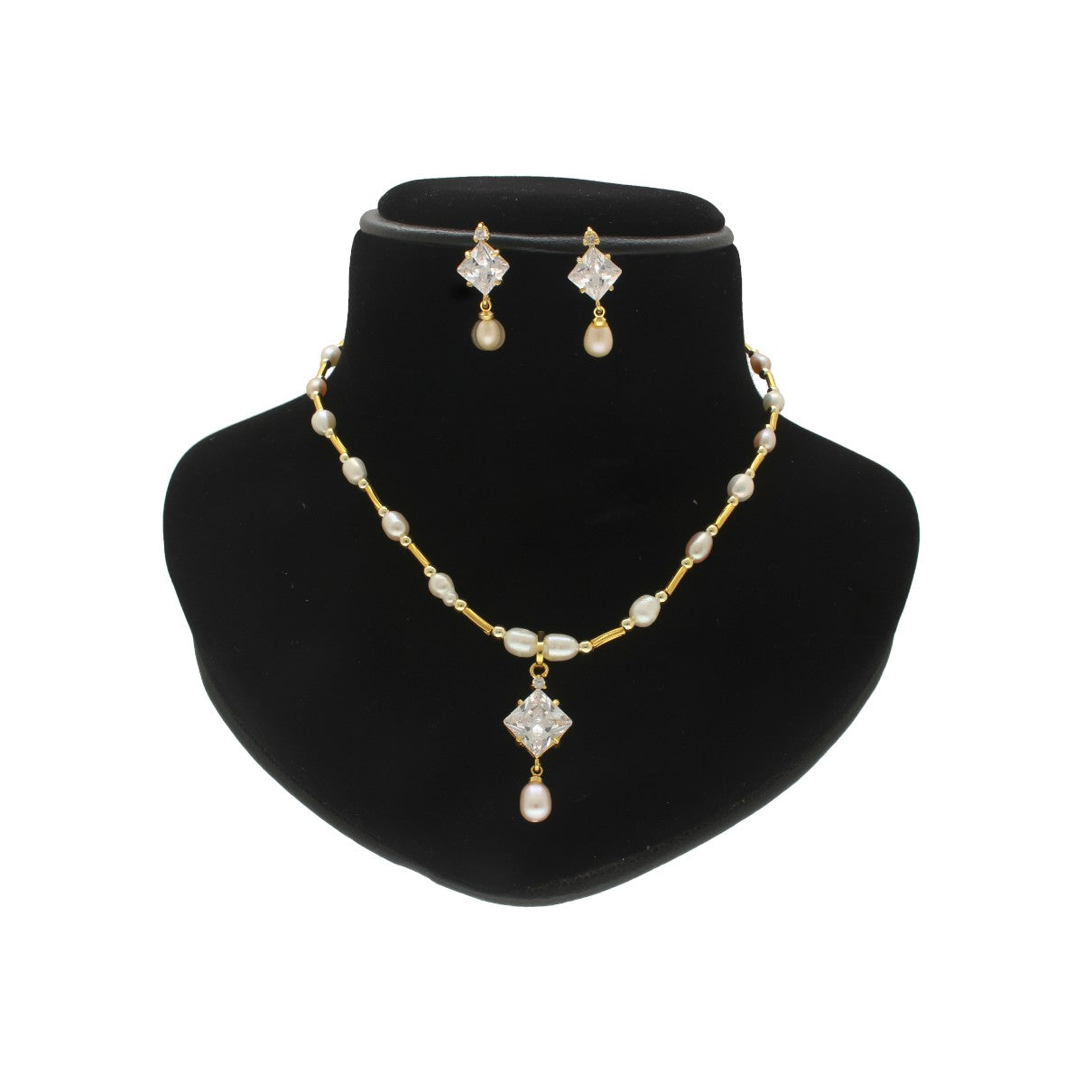J Pearls Elysian Pearl Pendant Set | Swadesiicart