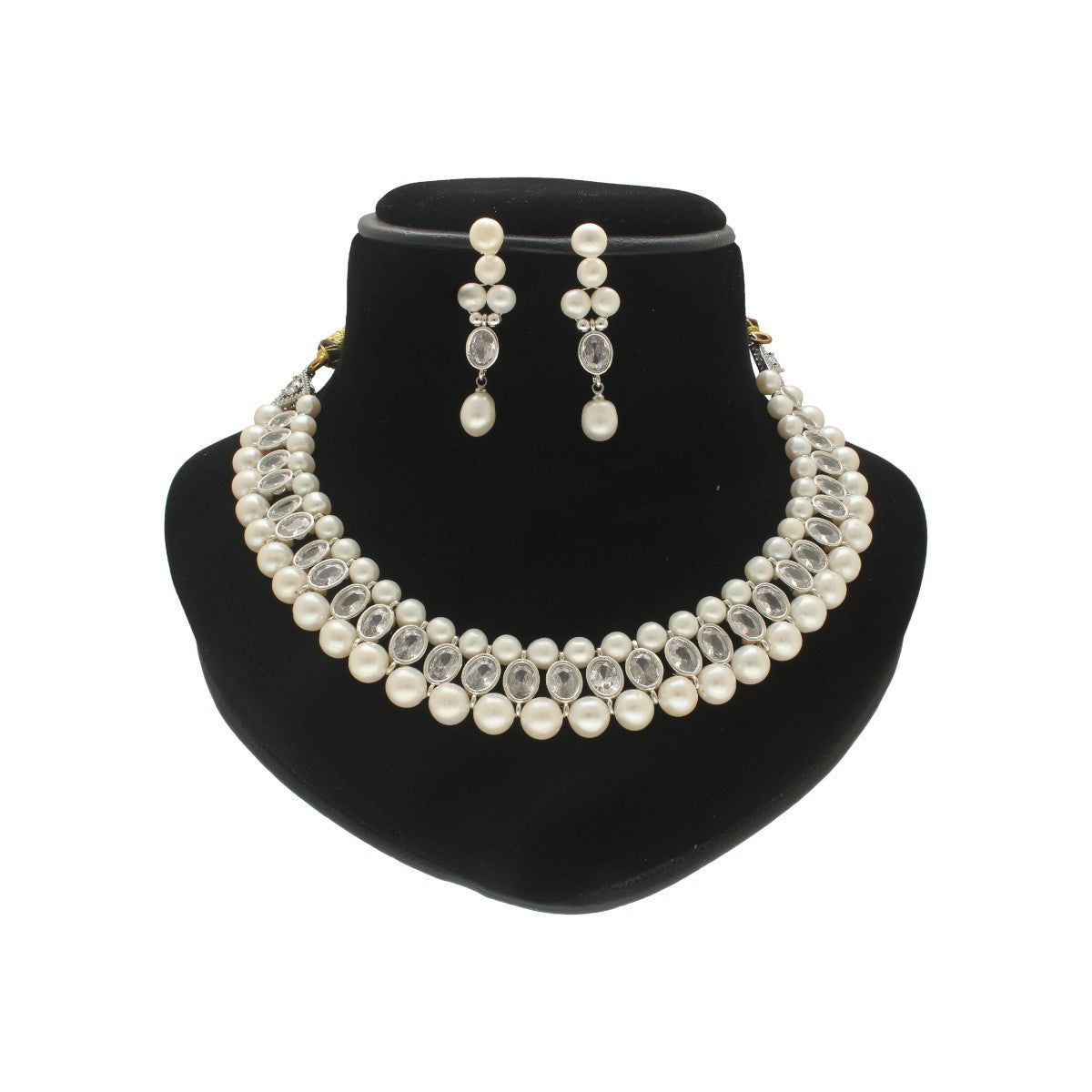 J Pearls Asra Pearl Choker Set | Swadesiicart