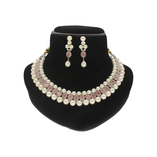J Pearls Zuri Pearl Choker Set | Swadesiicart