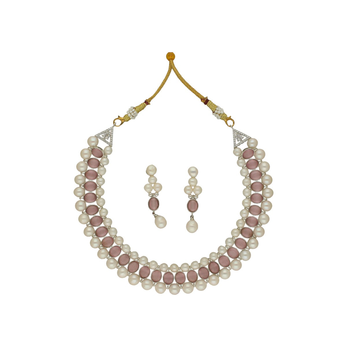 J Pearls Zuri Pearl Choker Set | Swadesiicart