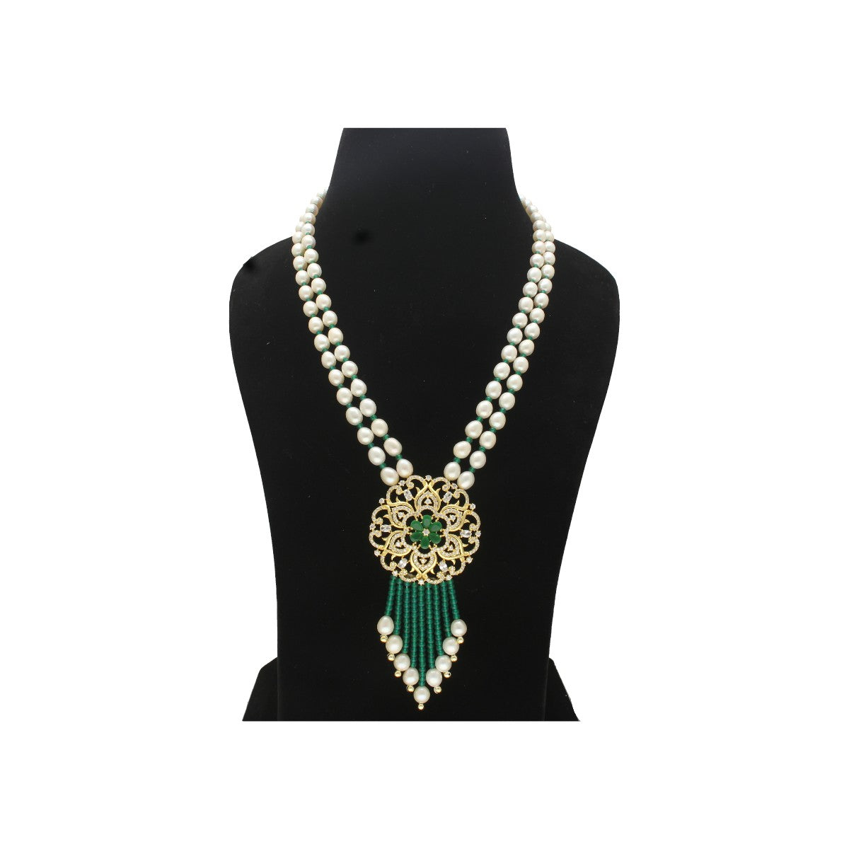 J Pearls Yasti Pearl Set - Swadesiicart