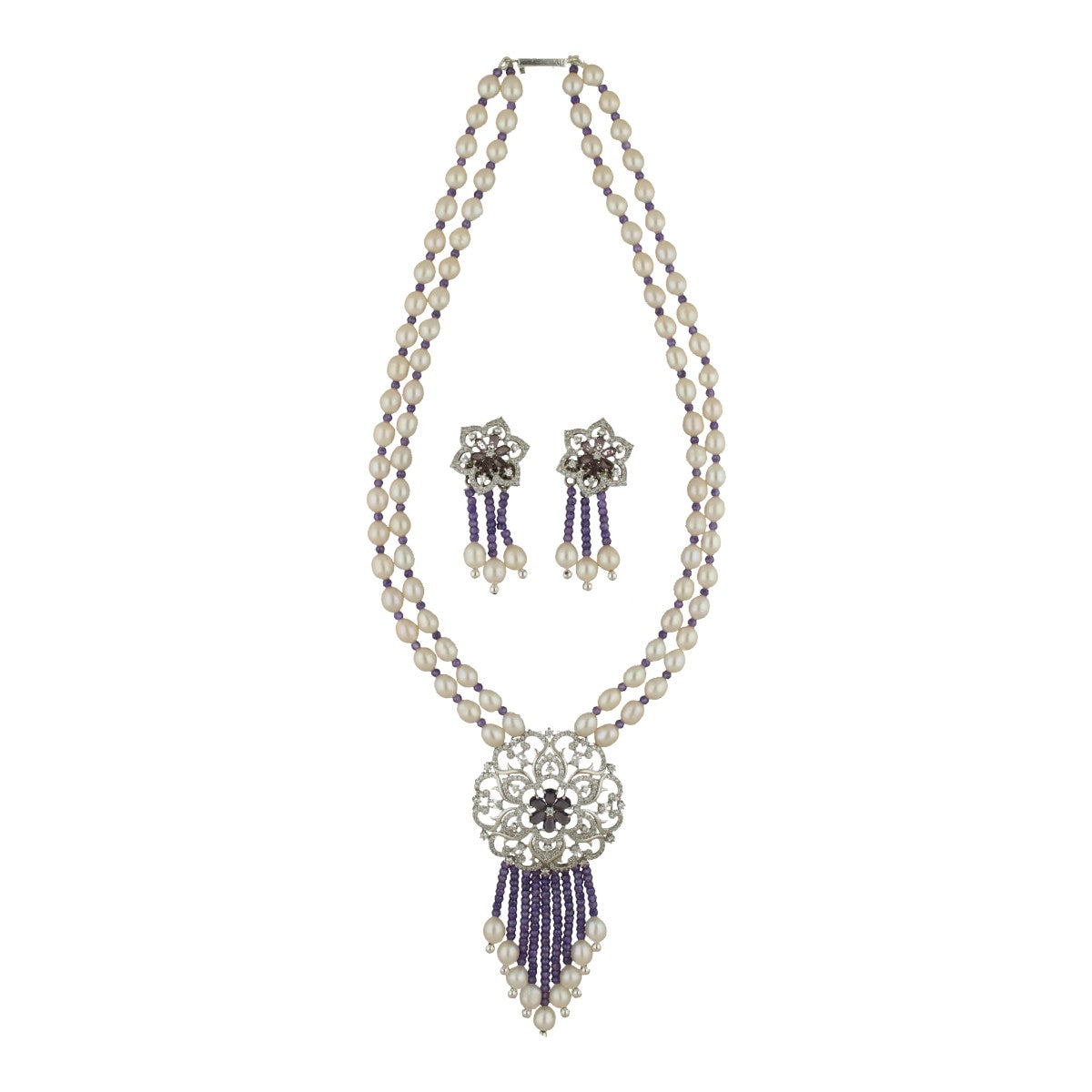 J Pearls Krivi Pearl Set - Swadesiicart