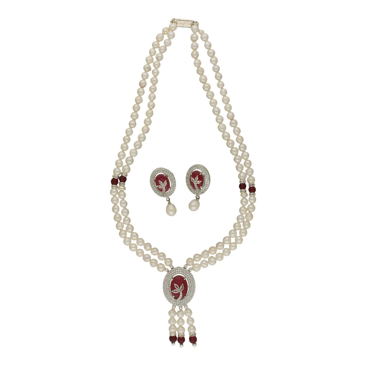 J Pearls Valerie Pearl Set - Swadesiicart