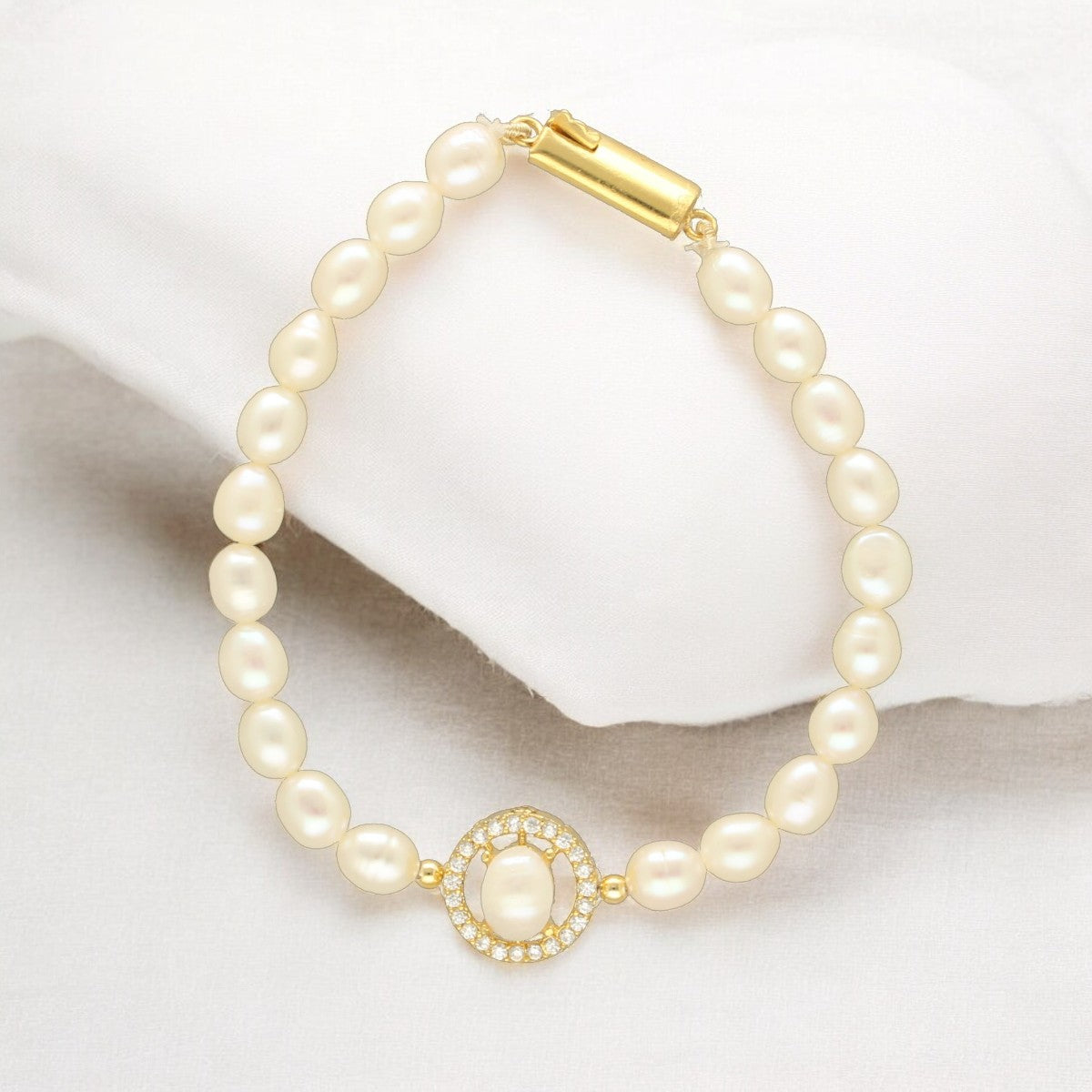 J Pearls Eira Pearl Bracelet - Swadesiicart