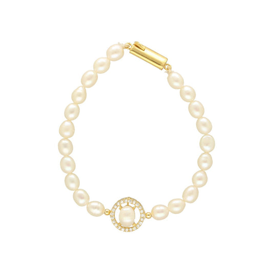 J Pearls Eira Pearl Bracelet - Swadesiicart