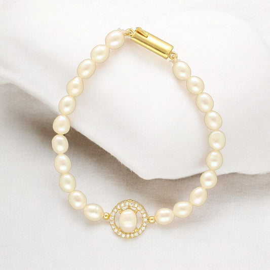 J Pearls Eira Pearl Bracelet - Swadesiicart