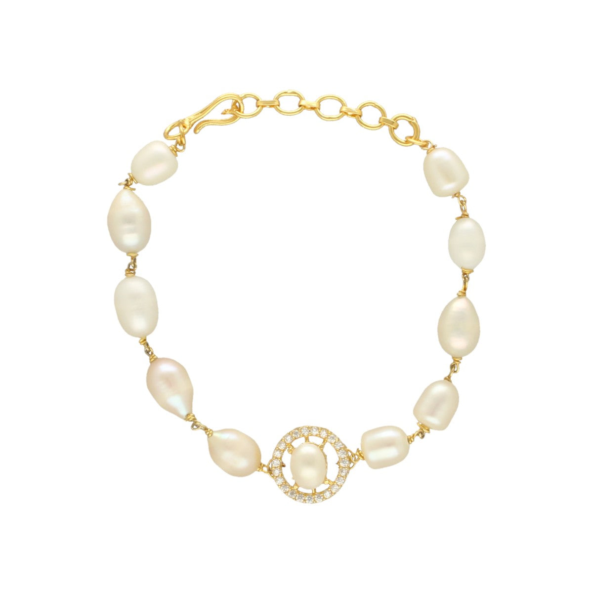 J Pearls Yasti Pearl Bracelet - Swadesiicart