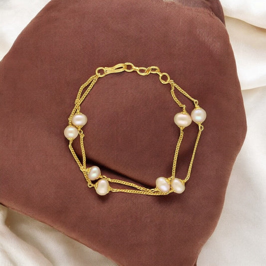 J Pearls Jeeval Pearl Bracelet - Swadesiicart