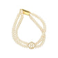 J Pearls Ovia Dual Line Pearl Bracelet - Swadesiicart