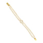 J Pearls Ovia Dual Line Pearl Bracelet - Swadesiicart