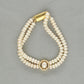 J Pearls Ovia Dual Line Pearl Bracelet - Swadesiicart