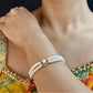 J Pearls Ovia Dual Line Pearl Bracelet - Swadesiicart