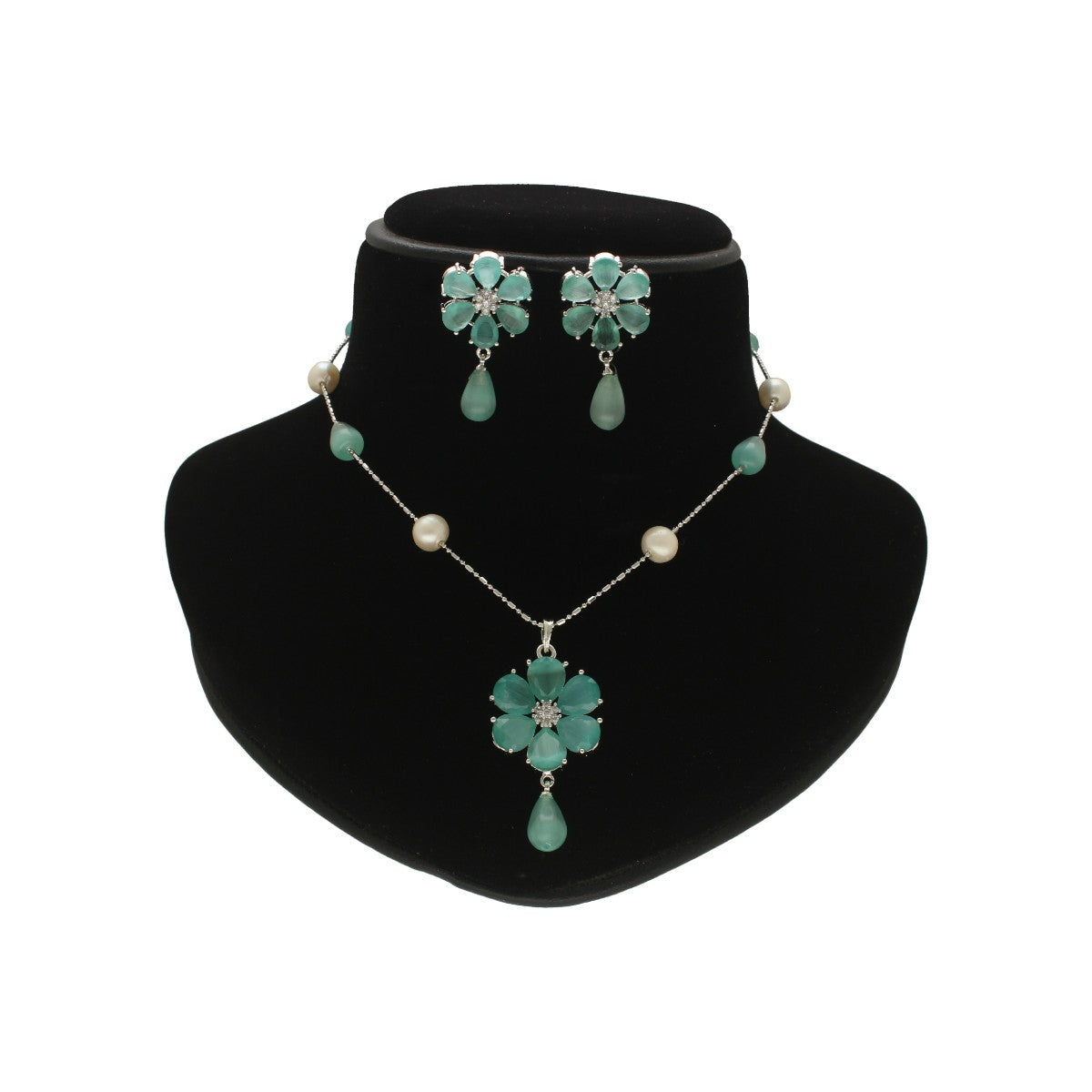 J Pearls Carali Pearl Pendant Set | Swadesiicart