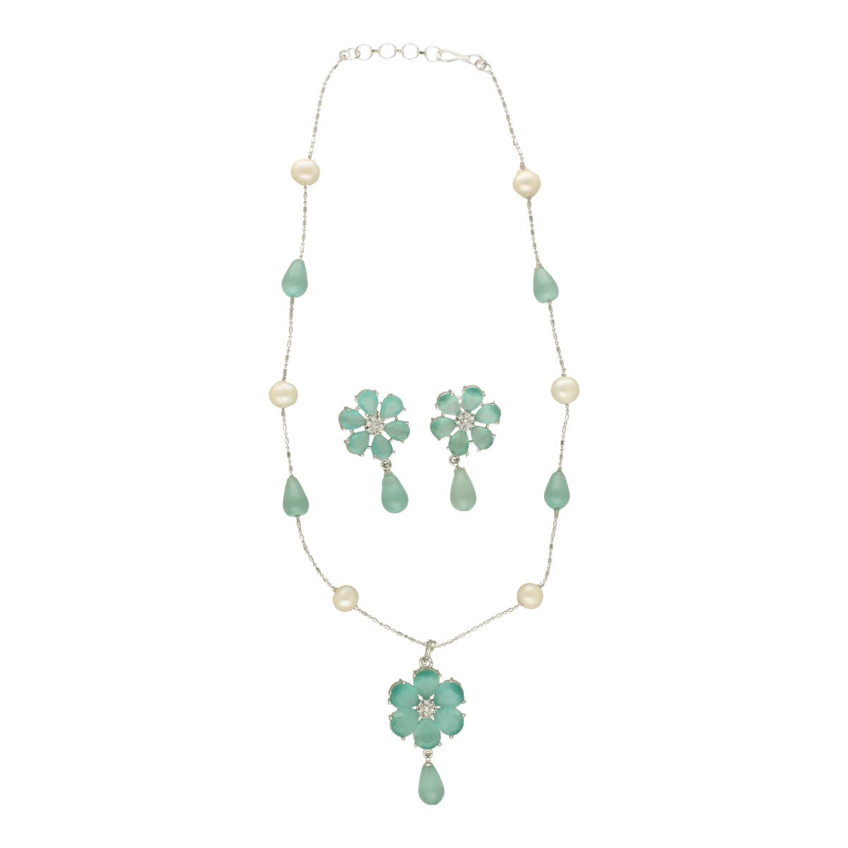 J Pearls Carali Pearl Pendant Set | Swadesiicart