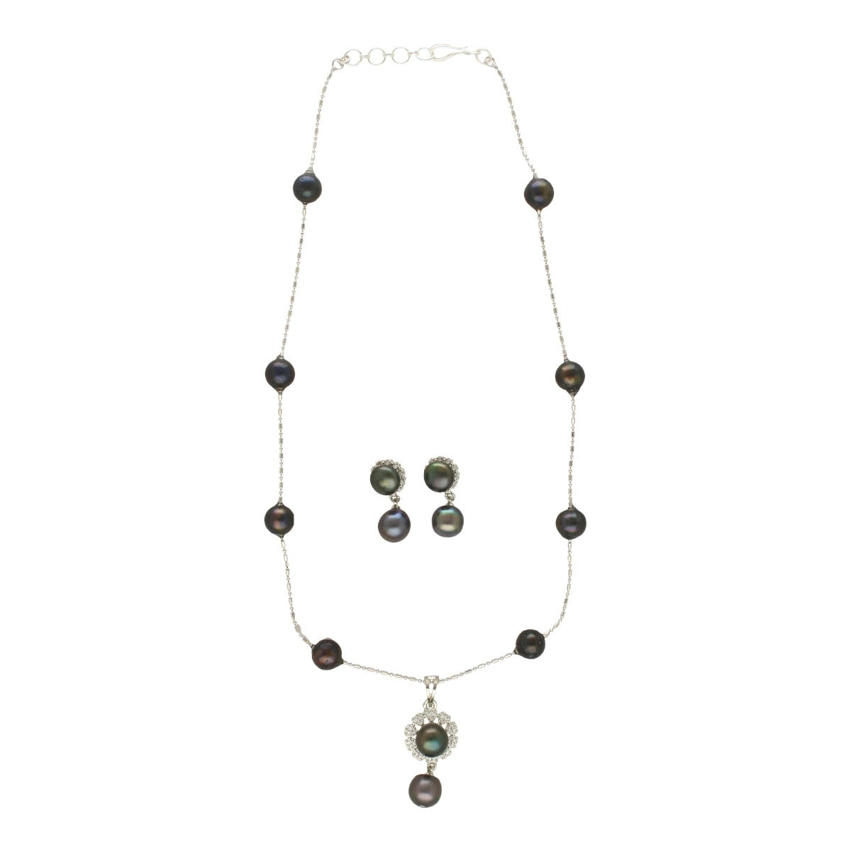 J Pearls Laris Pearl Pendant Set | Swadesiicart