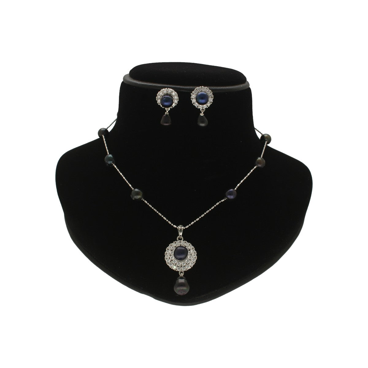 J Pearls Myla Pearl Pendant Set | Swadesiicart