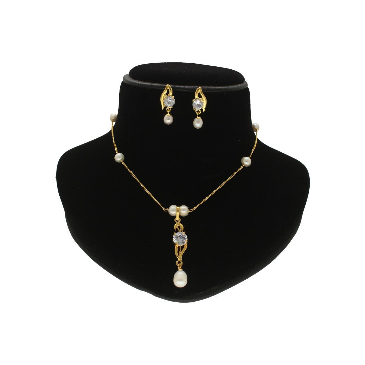 J Pearls Zoey Pearl Pendant Set | Swadesiicart