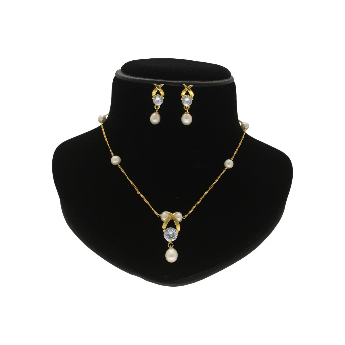 J Pearls Eira Pearl Pendant Set | Swadesiicart