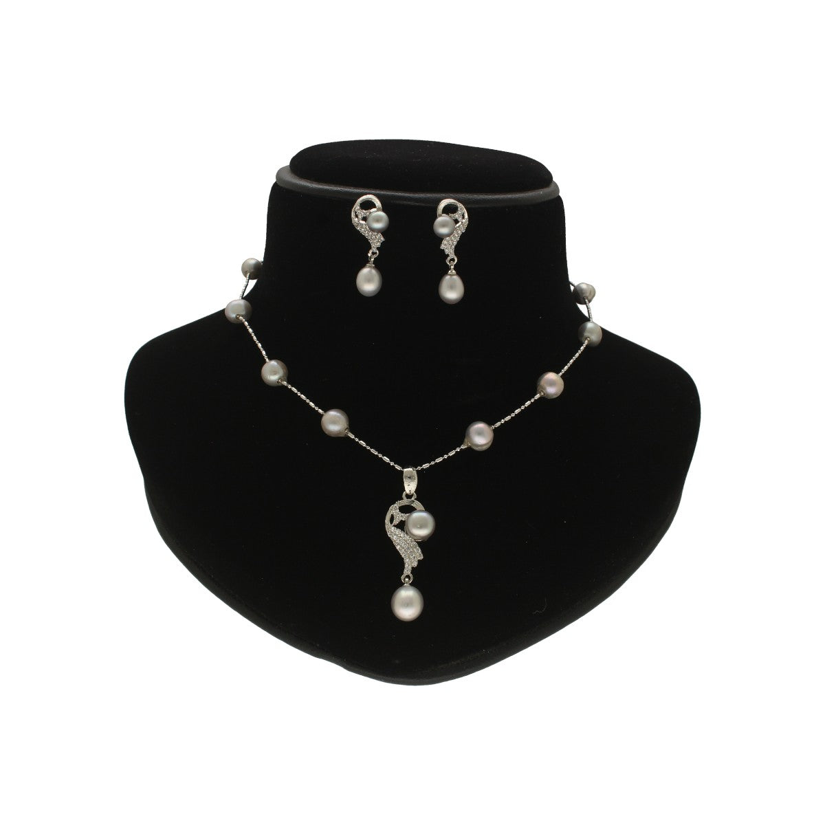 J Pearls Vitya Pearl Pendant Set | Swadesiicart